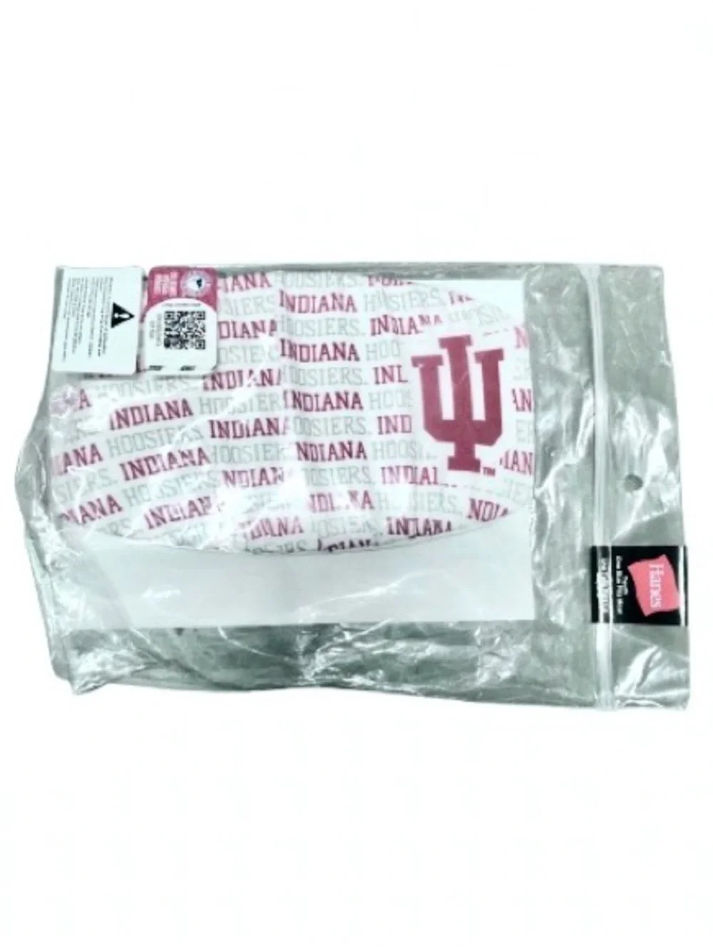 🔥$5🔥 NEW IU UNIVERSITY OF INDIANA Hoosiers Mask White Red Unisex Youth One Size